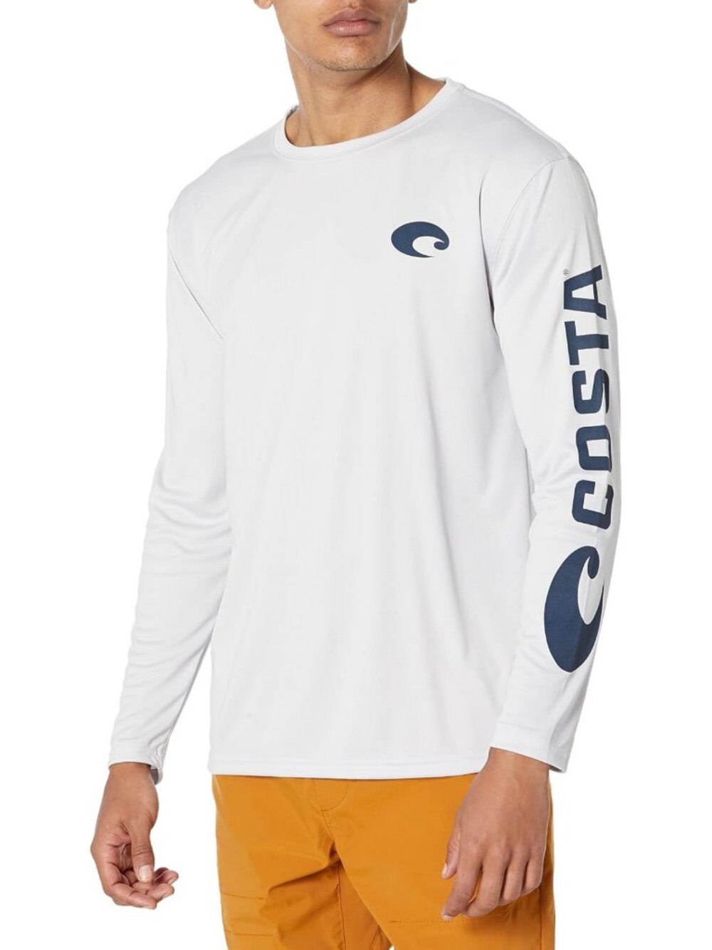 Men's Tech Crew Performance Long Sleeve Shirt - Moisture-Wicking, Activewear Top